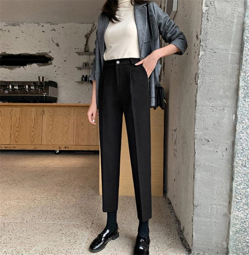 High Waist Loose Casual Trouser